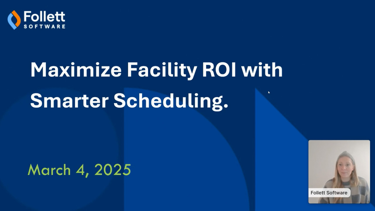 Maximize Facility ROI with Smarter Scheduling Webinar screenshot